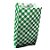 Saquinho de Papel - Xadrez Verde Escuro Mod 3 - 7,5x18cm - 50 unidades - Rizzo - Imagem 1
