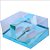Caixa Ovo de Colher Duplo - Meio Ovo de 150g a 350g - Azul Metálico - 22x17x11cm - 1 unidade - Rizzo - Imagem 1