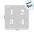 Stencil Números 3cm - Ref. 4110 - 1 unidade - RR Cortadores - Rizzo - Imagem 2