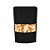 Saco de Papel Preto com Visor Stand Up Pouch Zip 12x20x4cm - Hermético e Impermeável Dentro e Fora - 50 un - Rizzo - Imagem 1