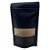 Saco de Papel Preto com Visor Stand Up Pouch Zip 9x14x3cm - Hermético e Impermeável Dentro e Fora - 50 un - Rizzo - Imagem 4