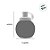 Garrafa Squeeze Bola Divertidamente - Azul - 250ml - 1 unidade - Rizzo - Imagem 2