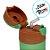 Garrafa Térmica com Canudo Baby Yoda - 350ml - 1 unidade - Zona Criativa - Rizzo - Imagem 4