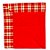 Toalha de Mesa de Natal - Xadrez - 1,40x1,80cm - 1 unidade - Cromus - Rizzo - Imagem 1