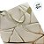 Sacola de Papel para Presente Marmorizada - Creme - 32x26x12cm - 1 unidade - Rizzo - Imagem 3