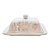 Manteigueira Decorativa de Cerâmica de Natal - Estrela Floresta Branca - 18,5x13cm - 1 unidade - Rizzo - Imagem 3