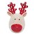 Paliteiro Decorativo Rena de Cerâmica de Natal - 9cm - 1 unidade - Rizzo - Imagem 1