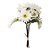 Galho de Flor Decorativa - Margaridas Brancas - 27cm - 1 unidade - Rizzo - Imagem 1