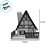 Enfeite Decorativo de Natal - Casinha com Led - 10cm - 1 unidade - Rizzo - Imagem 2