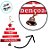 Enfeite de Pendurar de Natal - Arvore de Pendurar com Sino - 14cm - 1 unidade - Rizzo - Imagem 5