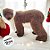 Enfeite de Natal - Urso em Pé Marrom de Cachecol Branco - 29x20x13 - 1 unidade - Rizzo - Imagem 4