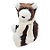 Enfeite de Natal - Urso Sentado Marrom de Cachecol Branco - 21,5x16x17,5cm - 1 unidade - Rizzo - Imagem 3