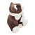 Enfeite de Natal - Urso Sentado Marrom de Cachecol Branco - 21,5x16x17,5cm - 1 unidade - Rizzo - Imagem 5