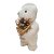 Enfeite de Natal - Urso Branco em Pé de Cachecol - 26x12x13cm - 1 unidade - Rizzo - Imagem 5
