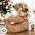 Enfeite de Natal - Urso de Palha Sentado - 20,5x18x15cm - 1 unidade - Rizzo - Imagem 7