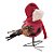 Enfeite de Natal - Passaro com Gorro Vermelho - 15x13x9cm - 1 unidade - Rizzo - Imagem 6