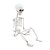 Enfeite Decorativo Halloween - Esqueleto Charlie - 75cm - 1 unidade - Cromus - Rizzo - Imagem 3