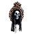 Enfeite Decorativo Halloween - Espelho Caveira Sombria - 55cm - Som, Luz e Movimento - 1 unidade - Cromus - Rizzo - Imagem 1