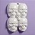 Painel Decorativo de Halloween - Caveiras Brancas - 47x35cm - 1 unidade - Rizzo - Imagem 1