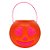 Baldinho de Halloween com Alça - Abóbora Laranja Apaixonda - 13x17cm - 1 unidade - Rizzo - Imagem 1