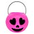 Baldinho de Halloween com Alça - Abóbora Rosa Apaixonda - 13x17cm - 1 unidade - Rizzo - Imagem 1