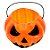 Baldinho de Halloween com Alça - Abóbora Laranja - 13x17cm - 1 unidade - Rizzo - Imagem 3