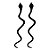 Kit Cobras Naja de Plástico - 36cm - 2 unidades - Rizzo - Imagem 1