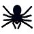 Aranha Preta de Veludo - 19x15cm - 1 unidade - Rizzo - Imagem 1