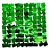 Painel Metalizado Shimmer Wall Verde Bandeira Vazado - 30x30cm - 1 unidade - Rizzo - Imagem 1