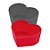 Forminhas Coração de Silicone para Cupcake - 6cm - 6 unidades - Clink - Rizzo - Imagem 1