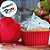 Forminhas Coração de Silicone para Cupcake - 6cm - 6 unidades - Clink - Rizzo - Imagem 4