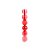 Bola de Natal em Tubo - Vermelho - 6cm - 6 unidades - Cromus - Rizzo - Imagem 1