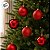 Bola de Natal em Tubo - Brilho, Fosco e Glitter - Vermelho - 7cm - 6 unidades - Cromus - Rizzo - Imagem 5