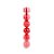 Bola de Natal em Tubo - Vermelho - 7cm  - 6 unidades - Cromus - Rizzo - Imagem 1