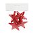Enfeite para Pendurar de Natal - Estrela Vermelha com Glitter - 9cm - 4 unidades - Cromus - Rizzo - Imagem 1