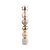 Bola de Natal em Tubo - Nude - 7cm  - 6 unidades - Cromus - Rizzo - Imagem 1