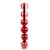Bola de Natal em Tubo - Vermelho Perolado - 10cm - 6 unidades - Cromus - Rizzo - Imagem 1