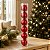 Bola de Natal em Tubo - Vermelho Perolado - 10cm - 6 unidades - Cromus - Rizzo - Imagem 1