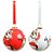 Bola de Natal Disney Original - Mickey, Pluto e Pateta - 12cm - 2 unidades - Cromus - Rizzo - Imagem 1