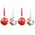 Bola de Natal Disney Original - Mickey, Pluto e Pateta - 8cm - 4 unidades - Cromus - Rizzo - Imagem 1