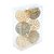 Bola de Natal Glitter - Losango Ouro - 8cm  - 6 unidades - Cromus - Rizzo - Imagem 1