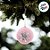 Bola de Natal Glitter - Rosa e Prata - Floco de Neve - 8cm - 6 unidades - Cromus - Rizzo - Imagem 3