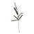 Galho Decorativo - Folhas Douradas Glitter - 83cm - 1 unidade - Rizzo - Imagem 1