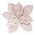 Poinsétia Decorativa - Rose com Perolas - 30cm - 1 unidade - Rizzo - Imagem 1