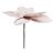 Poinsétia Decorativa - Rose com Perolas - 30cm - 1 unidade - Rizzo - Imagem 3