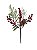 Galho Decorativo de Natal - Pinhas e Frutinhas Vermelhas - 31cm - 1 unidade - Rizzo - Imagem 1