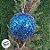 Bola de Natal Glitter - Azul com Miçangas - 10cm - 3 unidades - Rizzo - Imagem 4