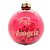 Bola de Natal Glitter - Vermelha - Frases - 10cm - 3 unidades - Rizzo - Imagem 5
