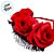 Tiara Flores e Pluma - Vermelho e Preto - 1 unidade - Rizzo - Imagem 3