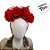 Tiara Flores e Pluma - Vermelho e Preto - 1 unidade - Rizzo - Imagem 4